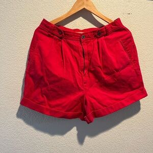 Vintage 90s Liz Claiborne Liz Wear Red Women's High Waisted Shorts